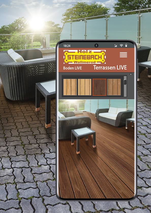 designStudio Terrass LIVE von Holz Steinebach.